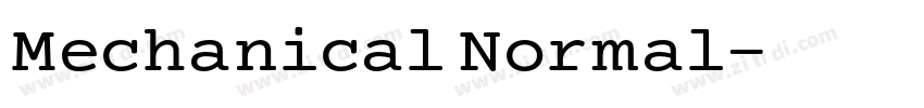 Mechanical Normal字体转换